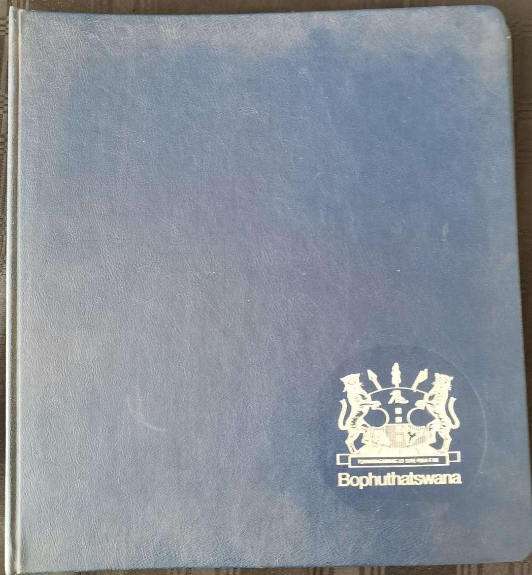 Bophuthatswana album official issue, FDCs, control blocks and stamps - neatly put together