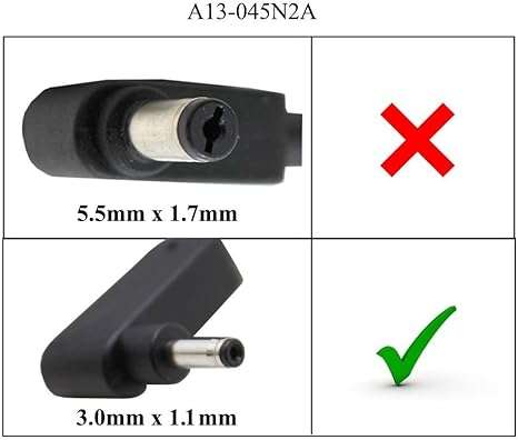 Acer Genuine 65W Small Pin Laptop Charger