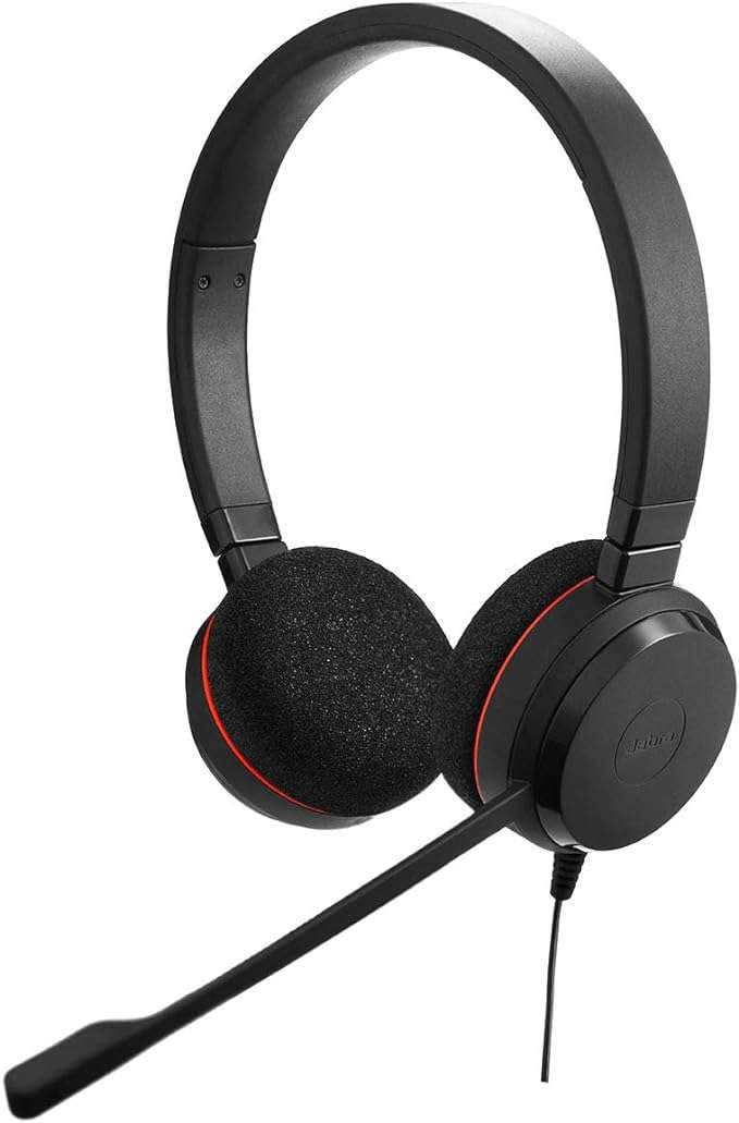 Jabra Evolve E20 Stereo On-Ear Headset