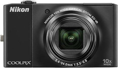 Nikon COOLPIX S8000 Digital Camera (14.2MP, 10x Optical Zoom) Black