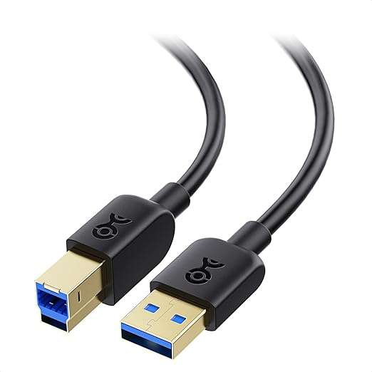 Cable Matters 5Gbps USB 3.0 Cable - 3ft, Short USB A to B Cable, USB3 Cord with Type-B 3.0 Connector