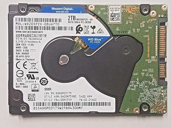 Western Digital 2.5 2TB - HDD Laptop Internal Hard Drive