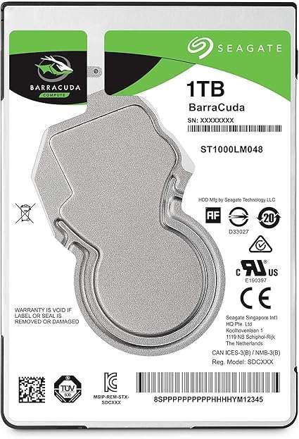 Seagate Barracuda 1TB - Laptop Hard Disk Drive