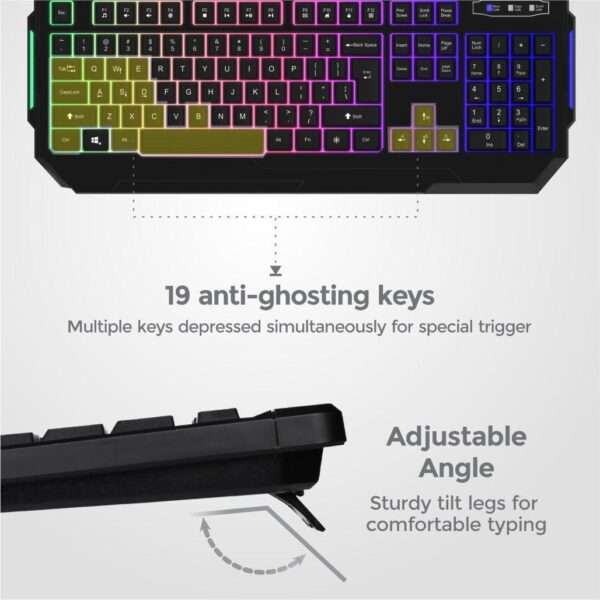 Astrum Slim Backlit Wired Gaming Keyboard- KG200