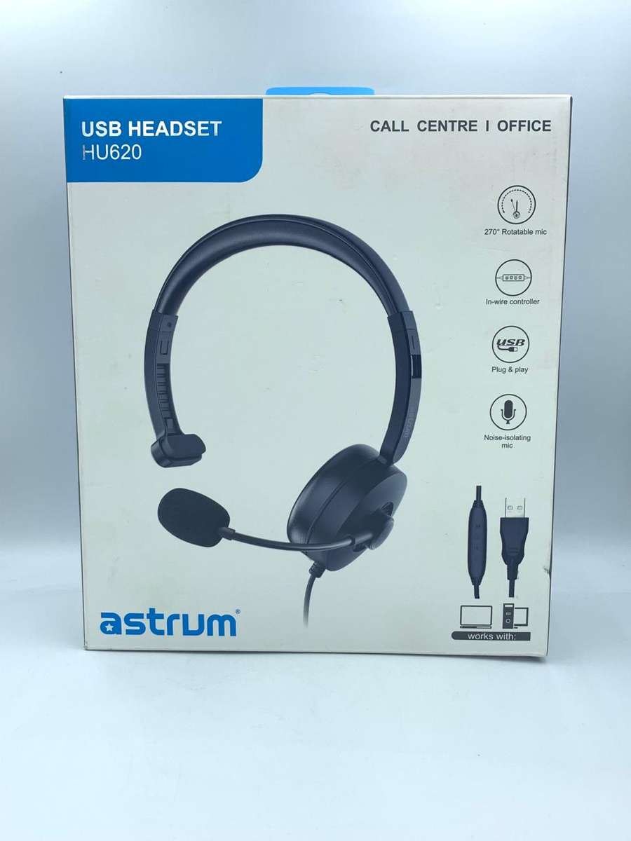 Astrum HU620 Noise-Cancelling Headset Open Box "Clearance Sale"