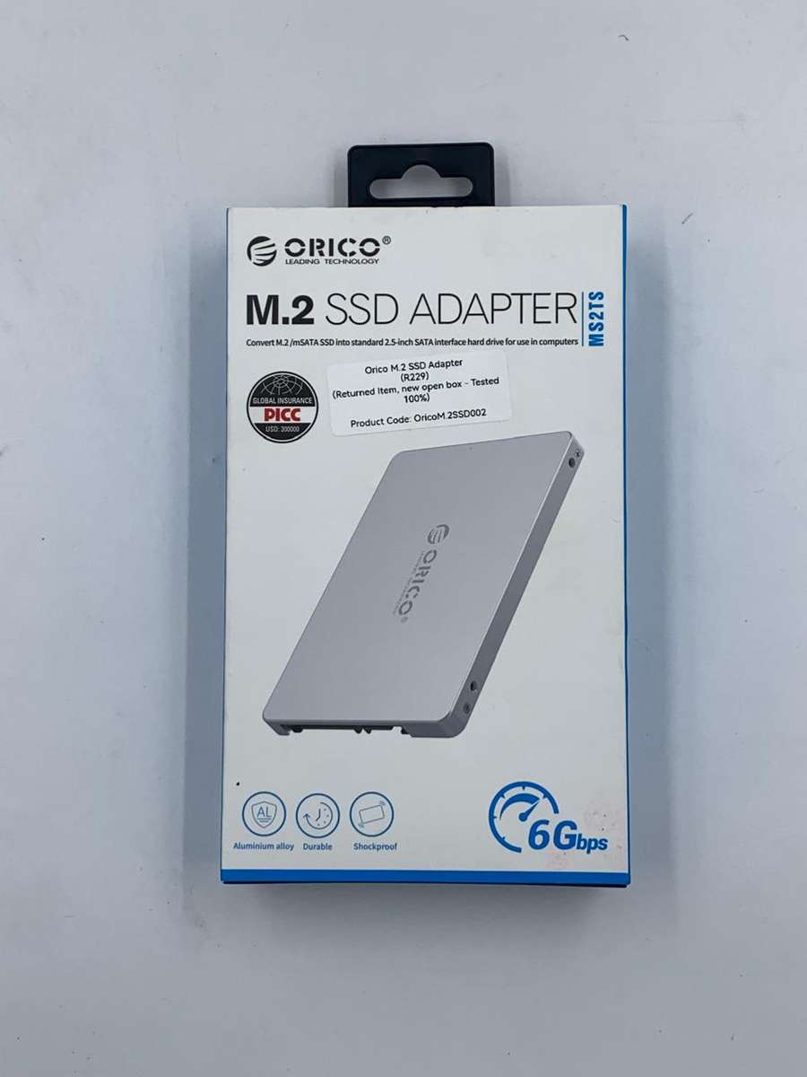 Orico M.2 2.5" SSD Enclosure Form Factor Convertor (2TB Max) - Aluminum