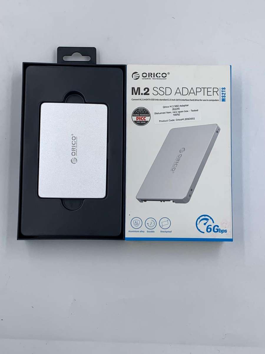 Orico M.2 2.5" SSD Enclosure Form Factor Convertor (2TB Max) - Aluminum