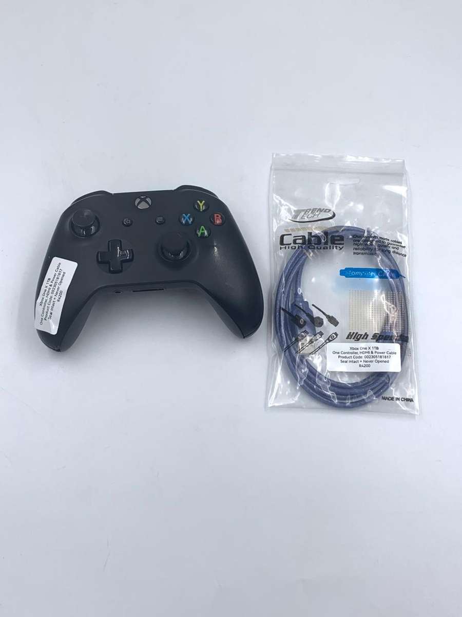 Xbox One X 1TB - 1x Controller, HDMI & Power Cable