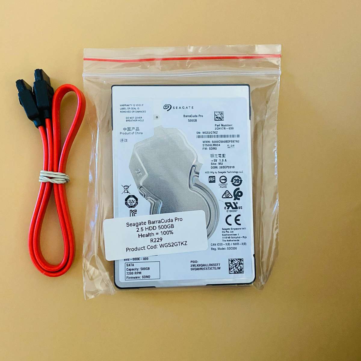 Seagate Barracuda Pro 500GB - Laptop Hard Disk Drive