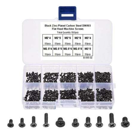 Flat Head Machine Computer/Laptop Screw (500 pcs)