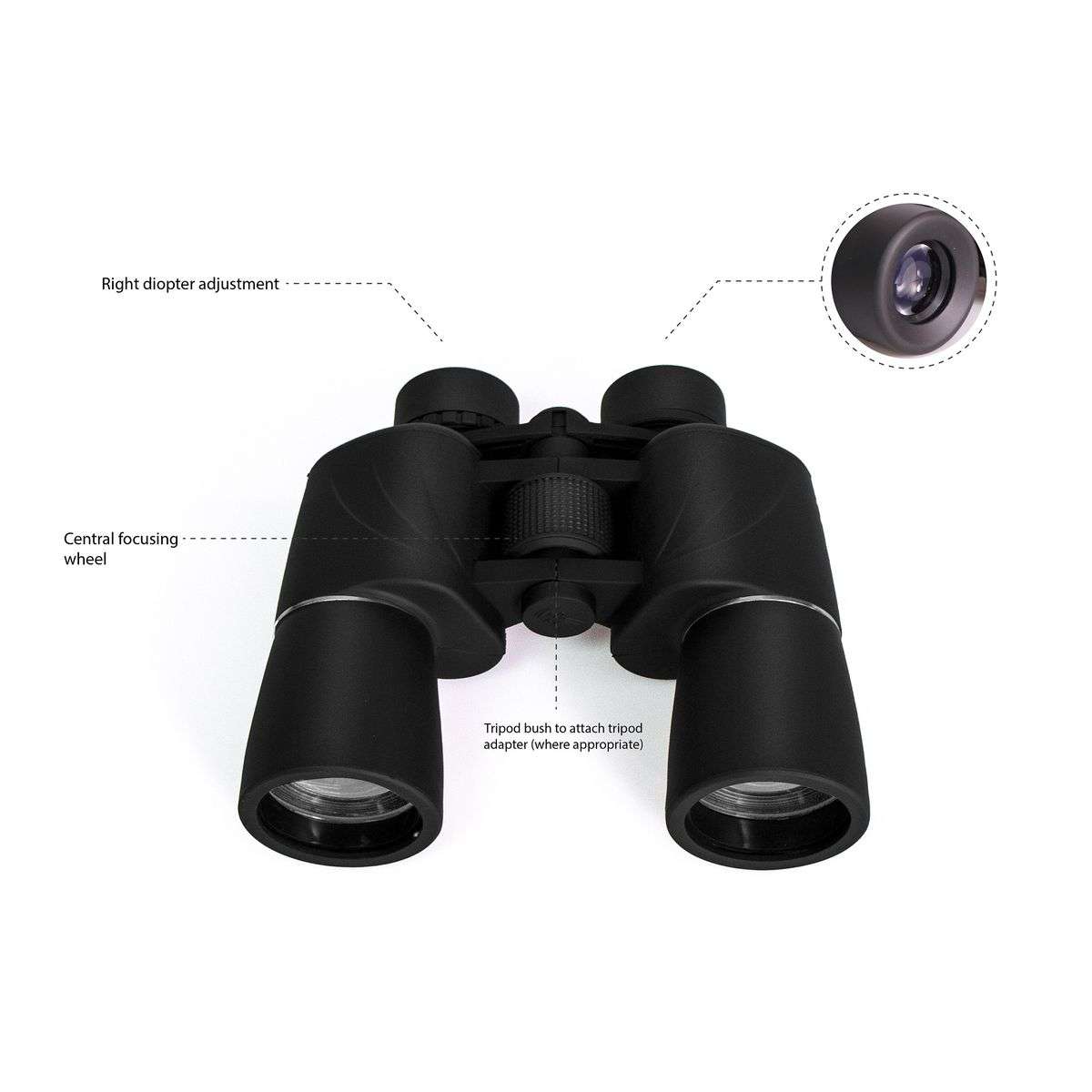 Voyager 10x50 Binoculars-Black