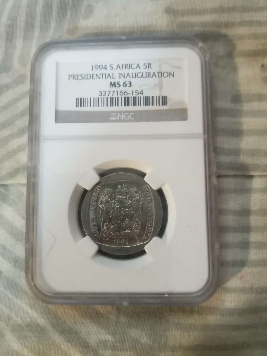 1994 NGC MS63 Mandela R5 coin