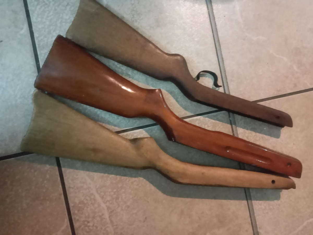 Pellet gun stock/grip x 3