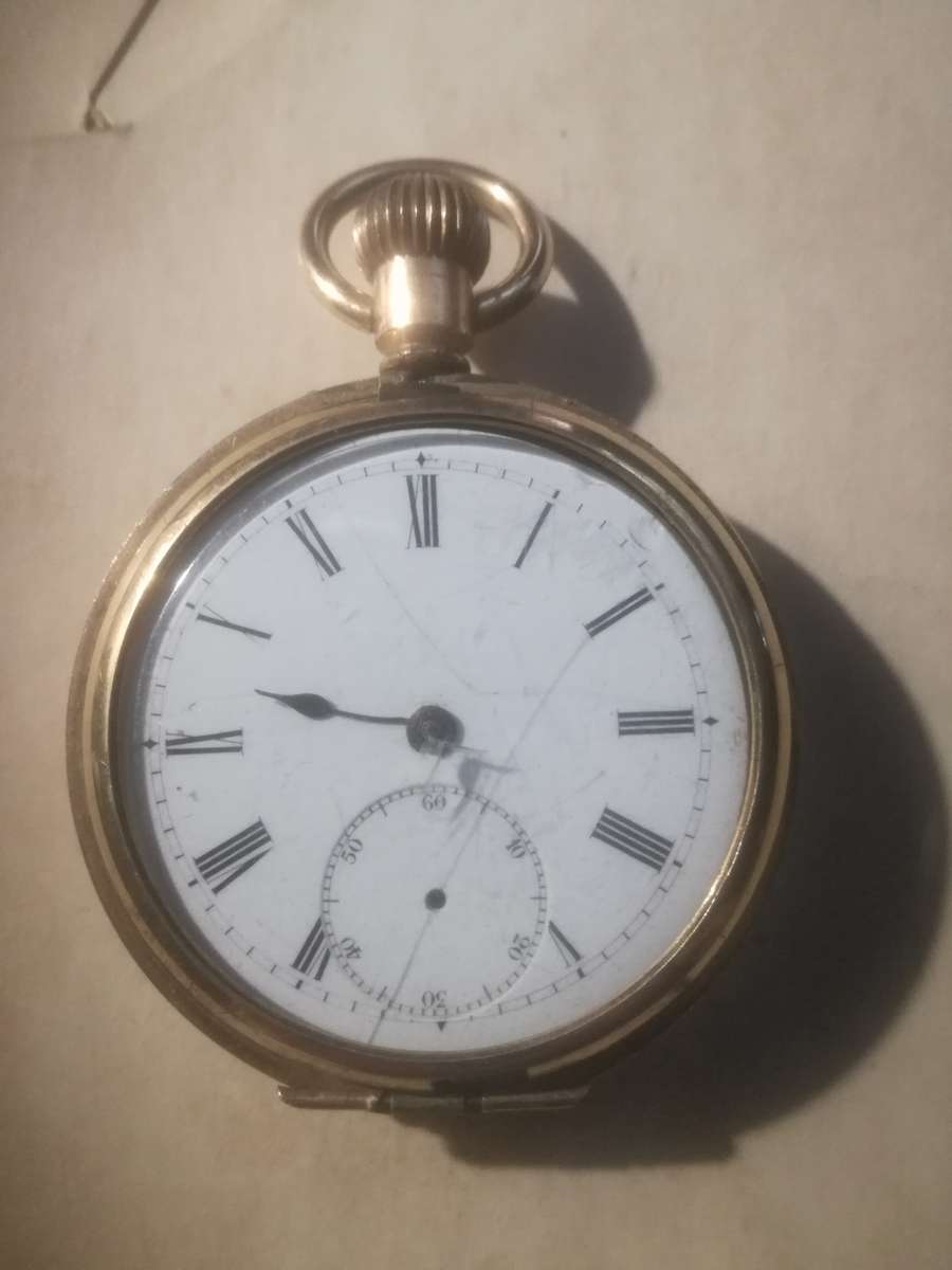 Vintage pocket watch gold plated