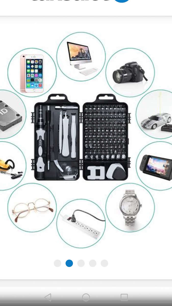 115 piece screwdriver tool set