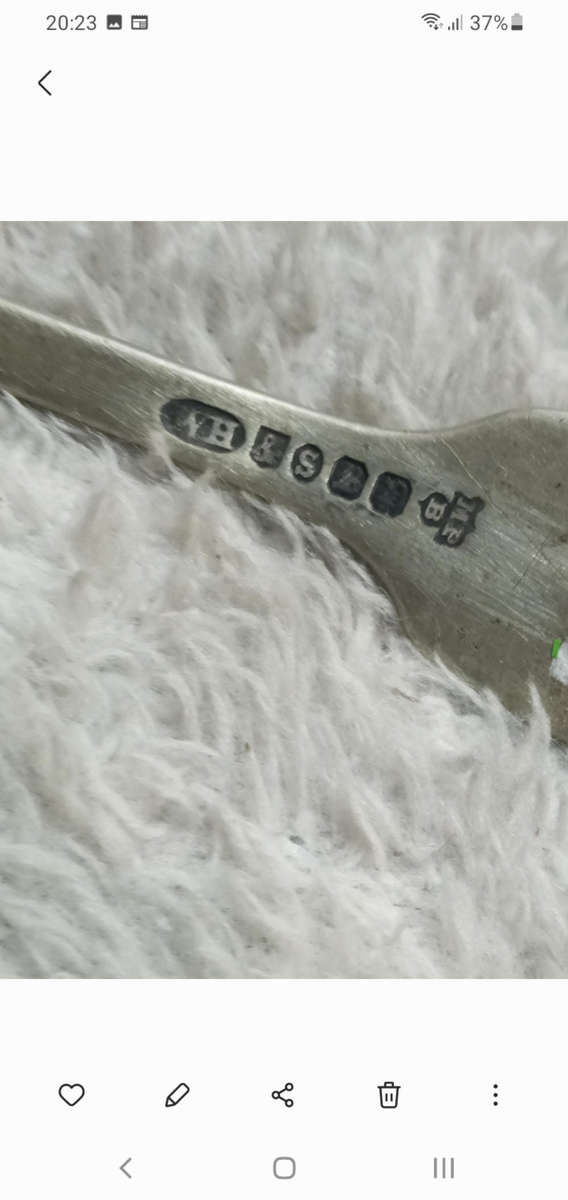 Sterling silver fork 34.8 gr