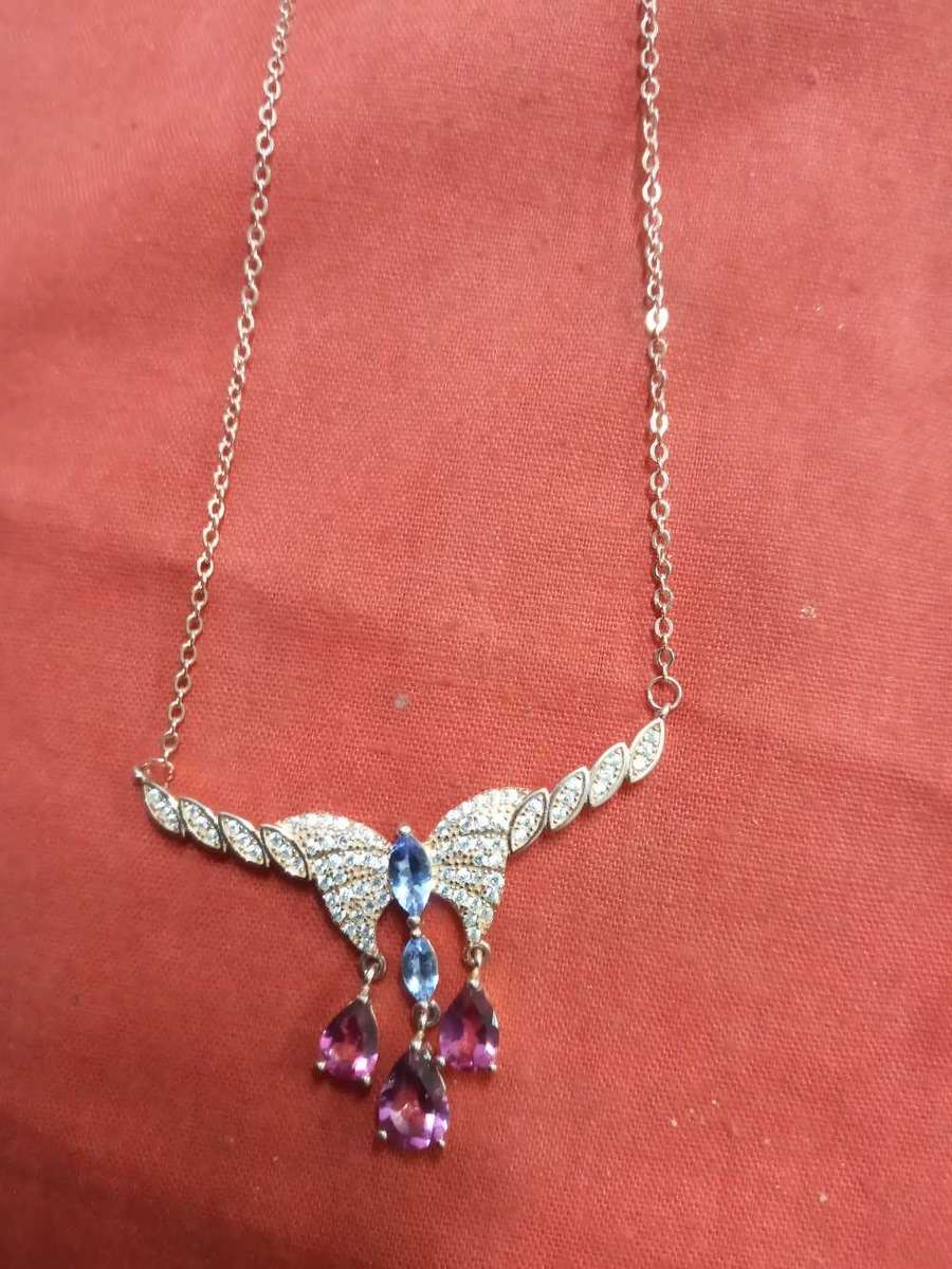 Tanzanite topaz necklace