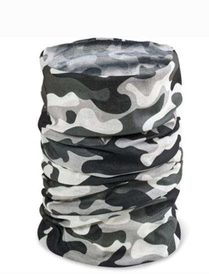 *02 Bandana - Black & White Camouflage