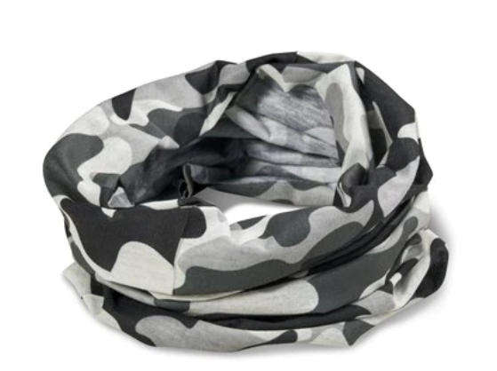 *02 Bandana - Black & White Camouflage