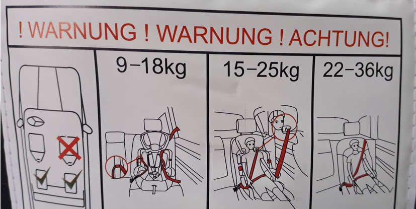 Jet Baby BXS-208 Car Seat, Suitable for  9-36kg - Black and Red