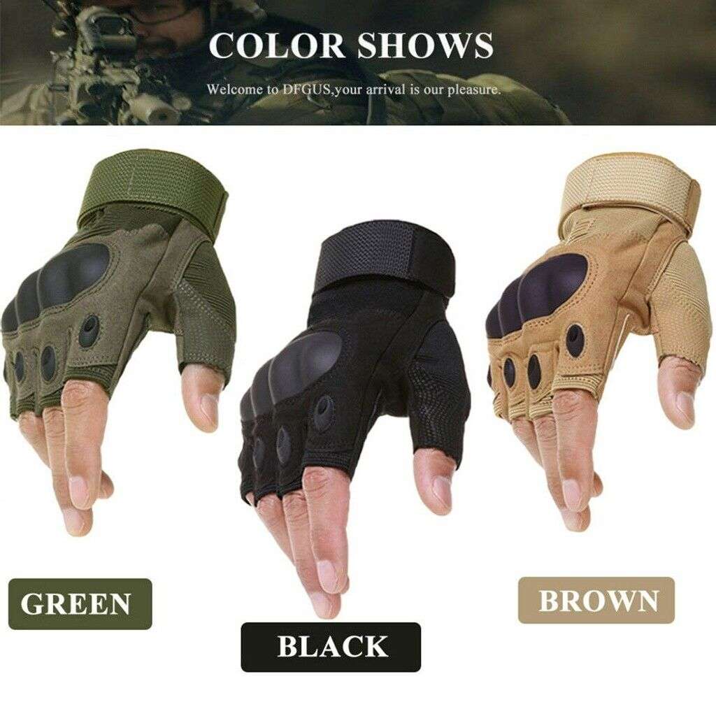 # 1 - Half Finger With hardened Knuckle Unisex - Glove