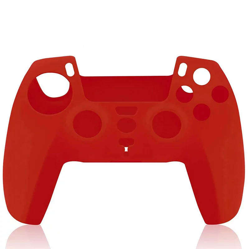 Silicone Gamepad Grip Protective Skin Case For PS5 Controller - RED