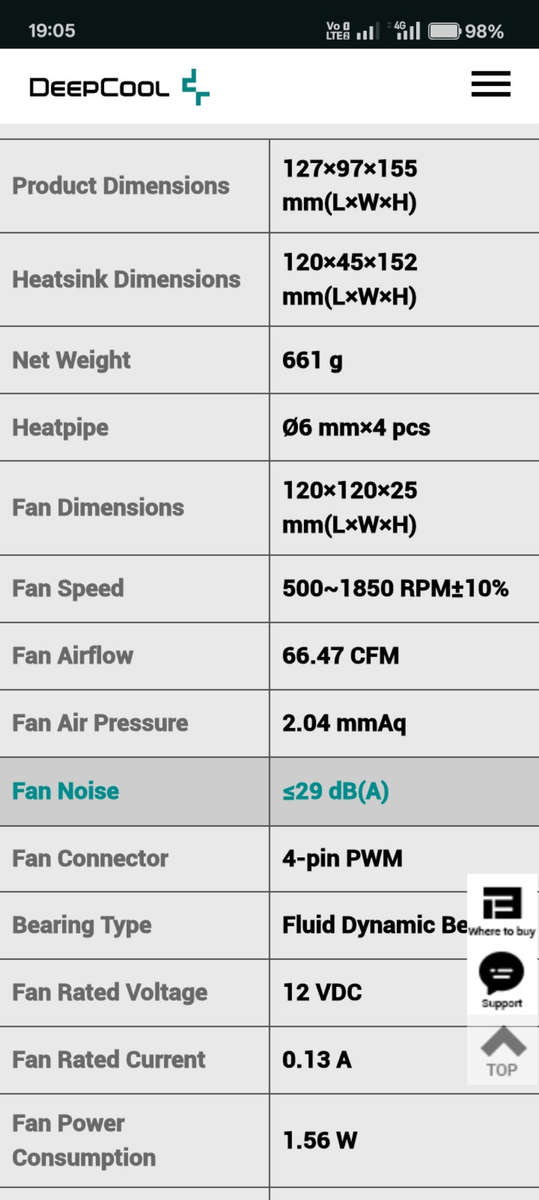 DEEPCOOL AK400 CPU COOLER