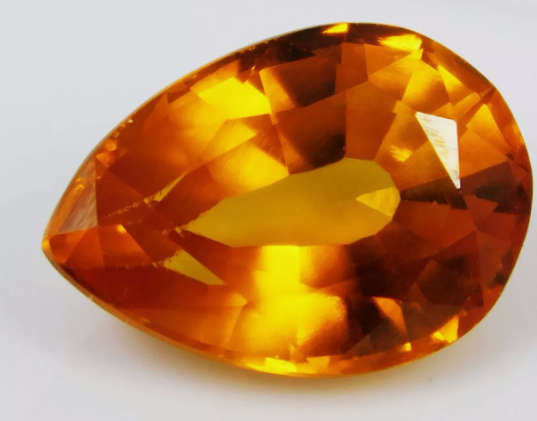 Mandarin Spessartite Orange Garnet 6.65ct Pear