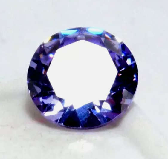 8.60 Ct Blue Zircon Round Cut Natural Gemstone