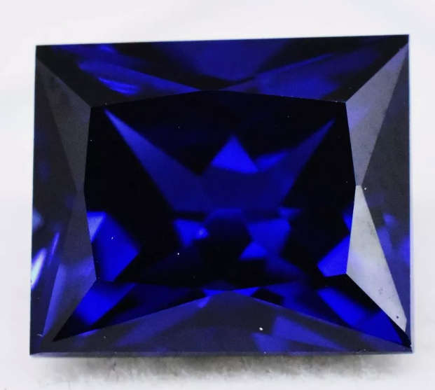 8.90ct Blue Sapphire Princess Cut