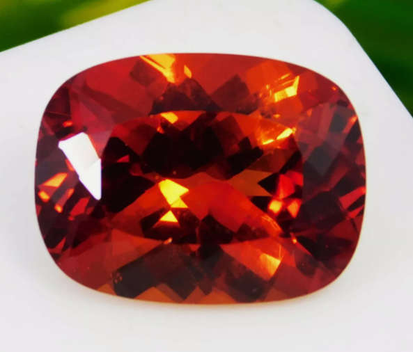8.95 Cts Rosewood Red Tourmaline Cushion
