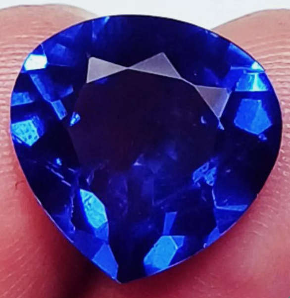 9.15Ct Natural Tanzanite Pear. GGL Certified