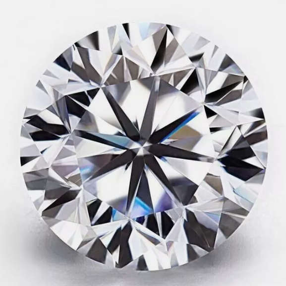 1.40 Cts Moissanite Round. 7.2mm D-Color VVS1