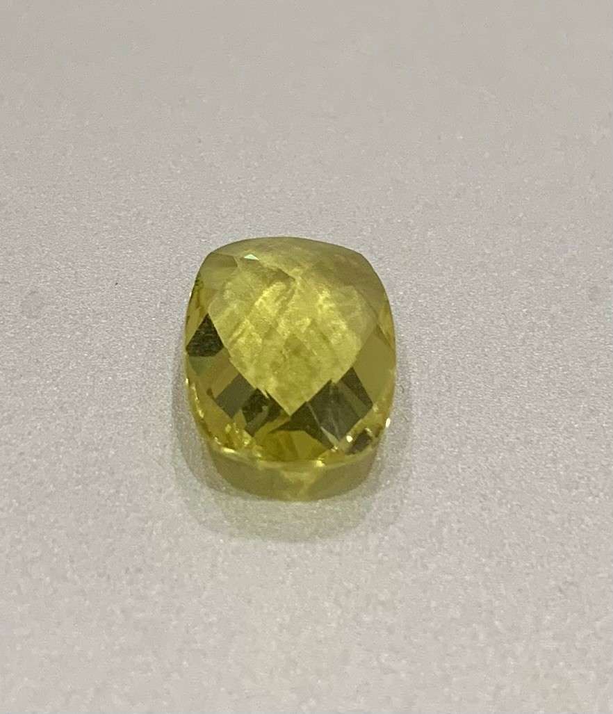 3.53 Ct VVS Citrine Cushion cut with Check