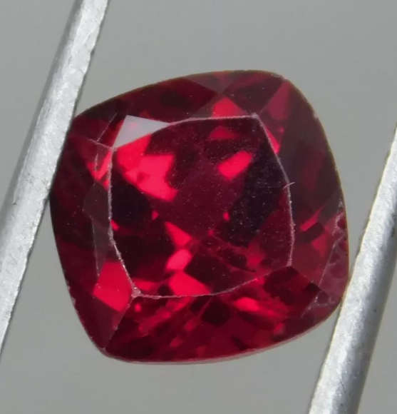 3.90 Ct Red Color Ruby Cushion Cut