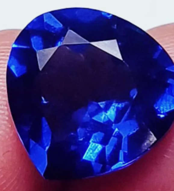 9.15Ct Natural Tanzanite Pear. GGL Certified
