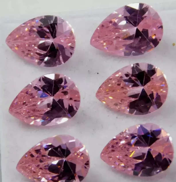2 Pieces Natural Cambodia Zircon Pear Shape
