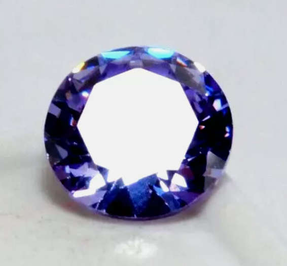 8.60 Ct Blue Zircon Round Cut Natural Gemstone