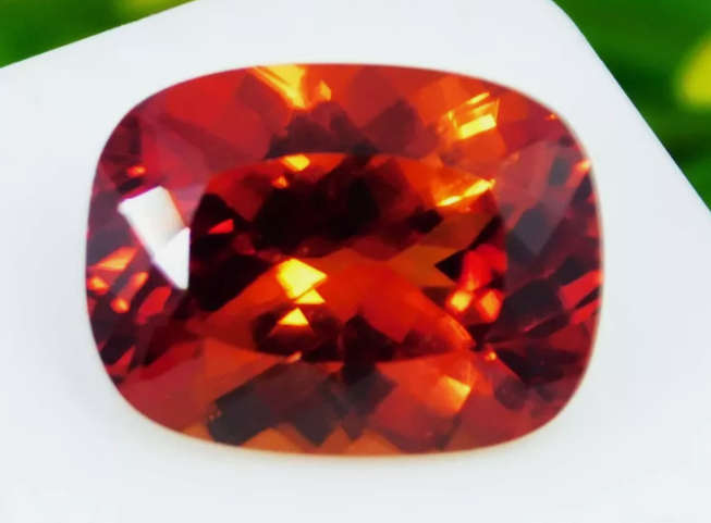 8.95 Cts Rosewood Red Tourmaline Cushion