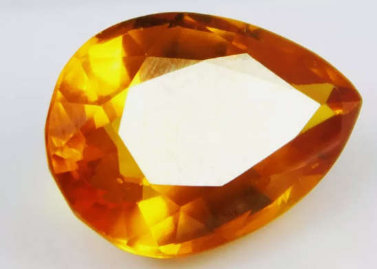 Mandarin Spessartite Orange Garnet 6.65ct Pear