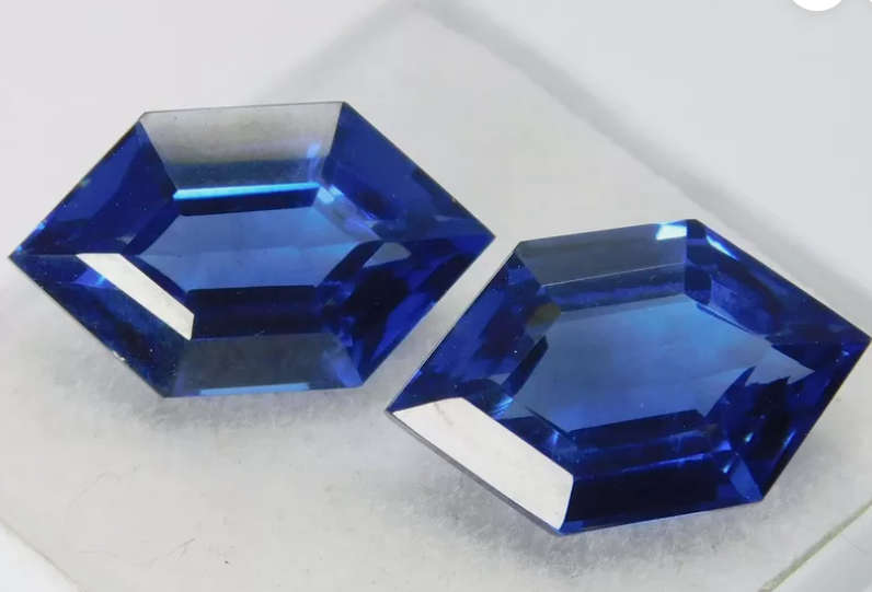 21.60ct Fancy Cut Sapphire Pair. GIR Certified
