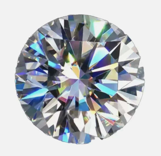 1.50 Ct 7.5mm D Color Round VVS1 Moissanite