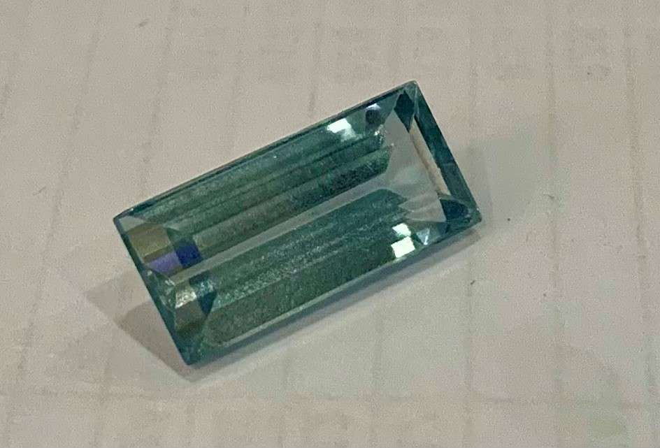 Natural 10.30 Ct Aquamarine Excellent Baguette Gemstone