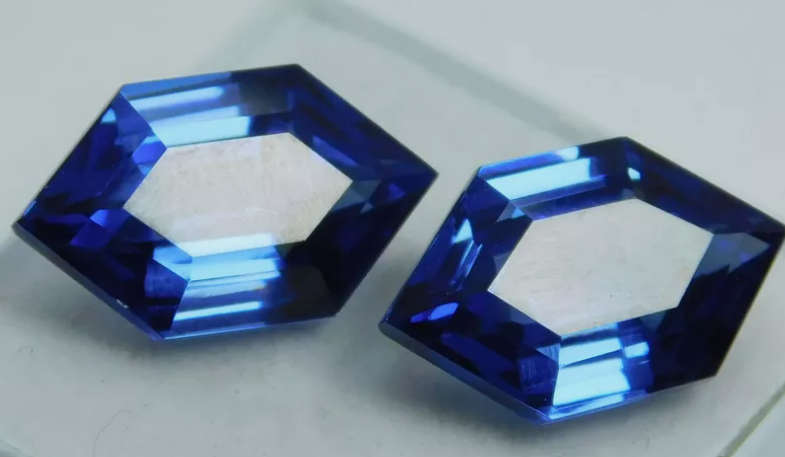 21.60ct Fancy Cut Sapphire Pair. GIR Certified