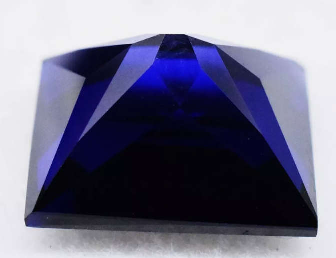 8.90ct Blue Sapphire Princess Cut