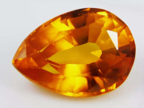 Mandarin Spessartite Orange Garnet 6.65ct Pear