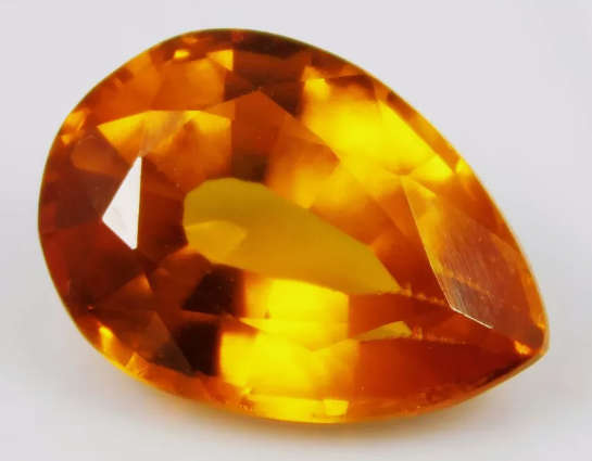 Mandarin Spessartite Orange Garnet 6.65ct Pear