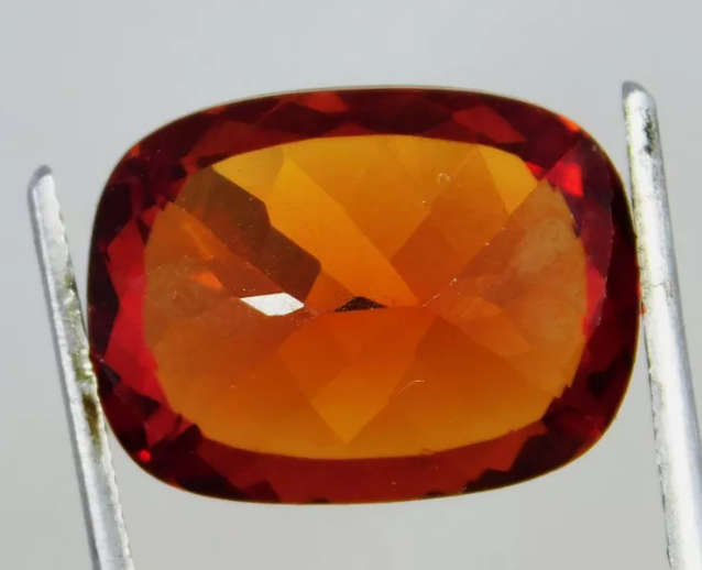 8.95 Cts Rosewood Red Tourmaline Cushion