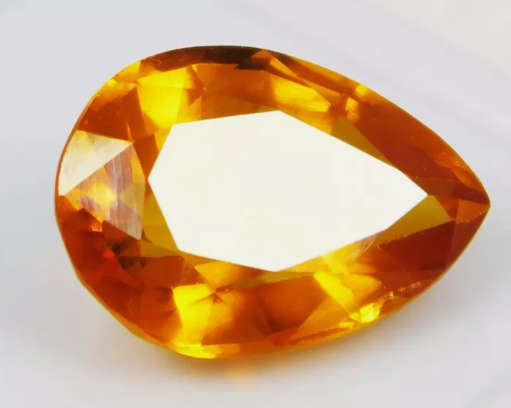 Mandarin Spessartite Orange Garnet 6.65ct Pear