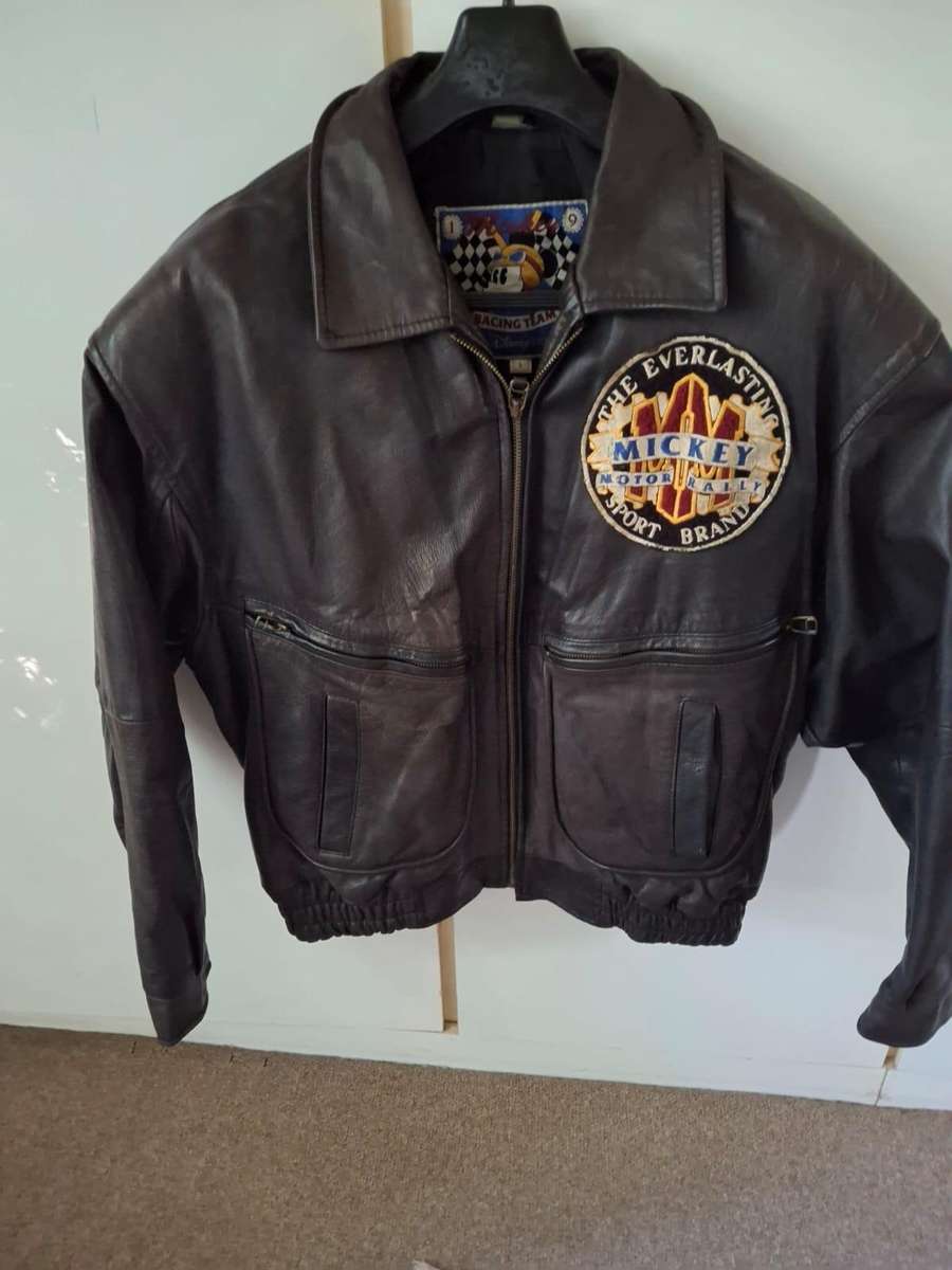 Vintage leather Disney store jacket